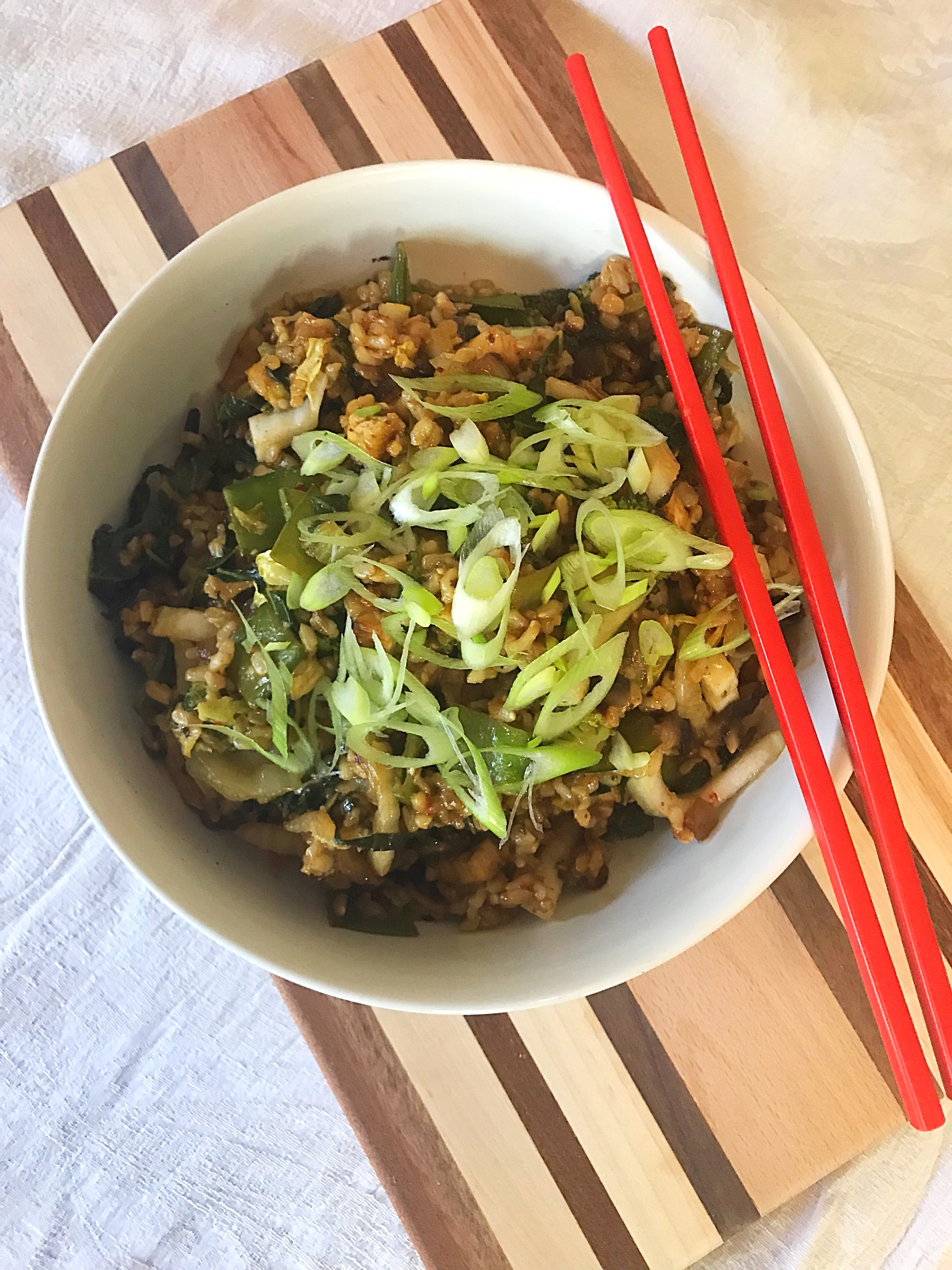 Vegetable and Tofu Fried Rice – Bottomless Vegan